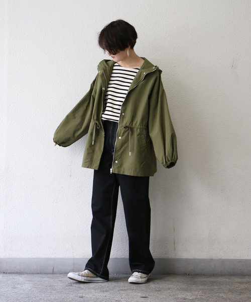 notch.（ノッチ）の「オーバーシルエットマウンテンパーカー（マウンテンパーカー・レディース・ベージュ/オリーブ/ネイビー/ライトベージュ・M）」の21枚目の写真