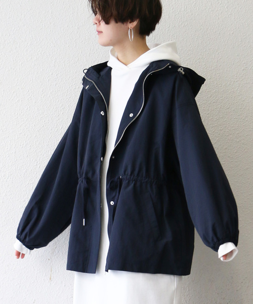 notch.（ノッチ）の「オーバーシルエットマウンテンパーカー（マウンテンパーカー・レディース・ベージュ/オリーブ/ネイビー/ライトベージュ・M）」の9枚目の写真