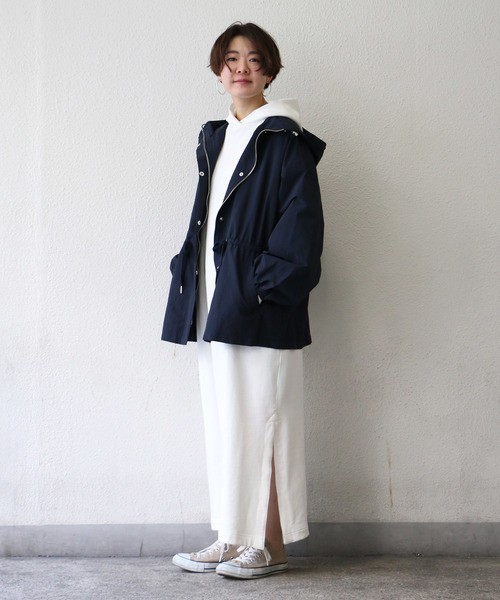 notch.（ノッチ）の「オーバーシルエットマウンテンパーカー（マウンテンパーカー・レディース・ベージュ/オリーブ/ネイビー/ライトベージュ・M）」の6枚目の写真