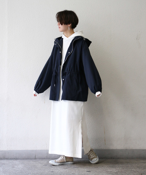 notch.（ノッチ）の「オーバーシルエットマウンテンパーカー（マウンテンパーカー・レディース・ベージュ/オリーブ/ネイビー/ライトベージュ・M）」の19枚目の写真