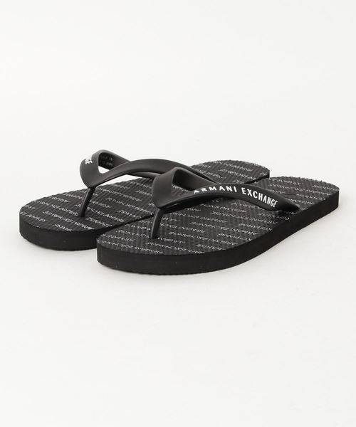 ARMANI EXCHANGE（アルマーニエクスチェンジ）の「【A|Xアルマーニ エクスチェンジ】ビーチサンダル（サンダル・メンズ・ブラック/グリーン系カモフラージュ/グレー系カモフラージュ/ネイビー/ブラック系その他/ブラック×ホワイト/ブルー系その他・44/41/42/43/40）」の2枚目の写真