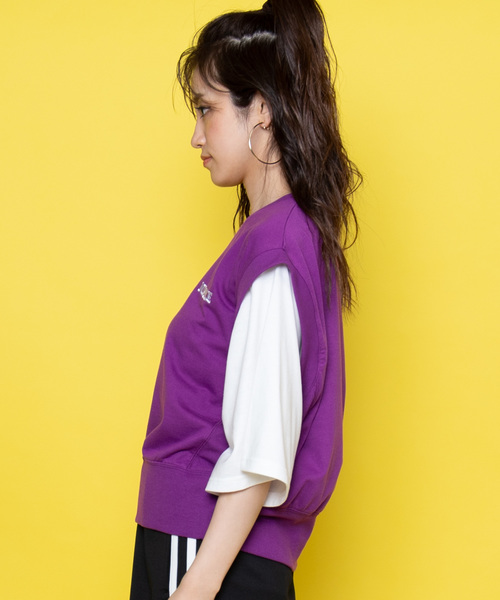 WEGO（ウィゴー）の「WEGO/ベストレイヤードTシャツ（Tシャツ/カットソー・レディース・パープル/ブラック・FREE）」の10枚目の写真