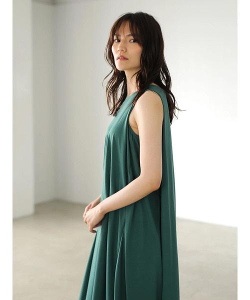 AMERICAN HOLIC（アメリカンホリック）の「バックタックドレープノースリーブマキシワンピース＊（ワンピース・レディース・ネイビー/ブラウン/グレー系その他2/グリーン/ベージュ系その他・M/L）」の17枚目の写真