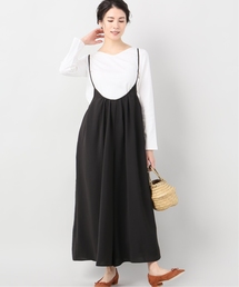 ギャザーキャミソールサロペット