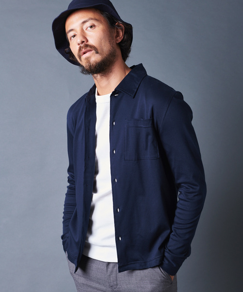 Magine(マージン)の「SUPIMA CTN CUT SHIRTS L/S スーピマコットンカットシャツロングスリーブ(シャツ/ブラウス)」|ネイビー