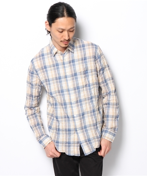 goa(ゴア)の「C/Lチェックシャツ(シャツ/ブラウス・メンズ・ブラウン/ブルー/ネイビー・FREE)」の12枚目の写真