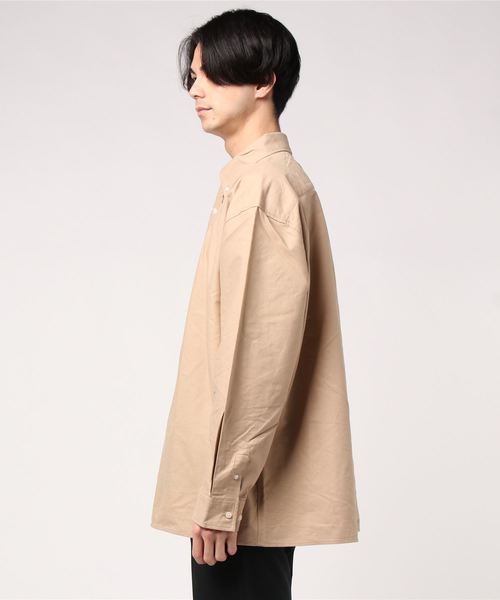 BEVERLY HILLS POLO CLUB（ビバリーヒルズポロクラブ）の「∴WEGO/BEVERLY HILLS POLO CLUB別注ビッグシルエットオックスフォードシャツ（シャツ/ブラウス・メンズ・ホワイト/ベージュ/ネイビー・MEDIUM/LARGE）」の4枚目の写真