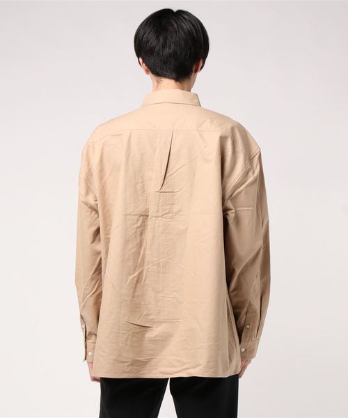 BEVERLY HILLS POLO CLUB（ビバリーヒルズポロクラブ）の「∴WEGO/BEVERLY HILLS POLO CLUB別注ビッグシルエットオックスフォードシャツ（シャツ/ブラウス・メンズ・ホワイト/ベージュ/ネイビー・MEDIUM/LARGE）」の5枚目の写真