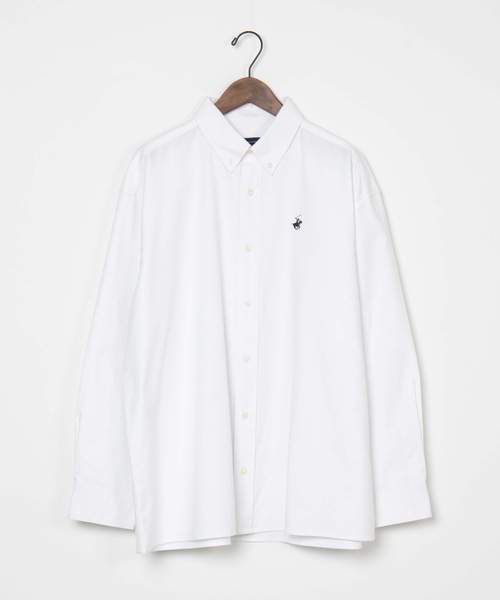 BEVERLY HILLS POLO CLUB（ビバリーヒルズポロクラブ）の「∴WEGO/BEVERLY HILLS POLO CLUB別注ビッグシルエットオックスフォードシャツ（シャツ/ブラウス・メンズ・ホワイト/ベージュ/ネイビー・MEDIUM/LARGE）」の16枚目の写真
