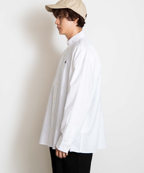 BEVERLY HILLS POLO CLUB（ビバリーヒルズポロクラブ）の「∴WEGO/BEVERLY HILLS POLO CLUB別注ビッグシルエットオックスフォードシャツ（シャツ/ブラウス・メンズ・ホワイト/ベージュ/ネイビー・MEDIUM/LARGE）」の10枚目の写真