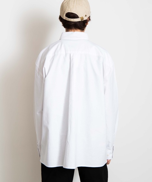 BEVERLY HILLS POLO CLUB（ビバリーヒルズポロクラブ）の「∴WEGO/BEVERLY HILLS POLO CLUB別注ビッグシルエットオックスフォードシャツ（シャツ/ブラウス・メンズ・ホワイト/ベージュ/ネイビー・MEDIUM/LARGE）」の11枚目の写真