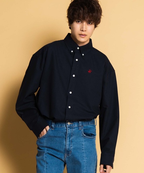 BEVERLY HILLS POLO CLUB（ビバリーヒルズポロクラブ）の「∴WEGO/BEVERLY HILLS POLO CLUB別注ビッグシルエットオックスフォードシャツ（シャツ/ブラウス・メンズ・ホワイト/ベージュ/ネイビー・MEDIUM/LARGE）」の13枚目の写真