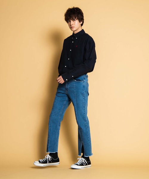 BEVERLY HILLS POLO CLUB（ビバリーヒルズポロクラブ）の「∴WEGO/BEVERLY HILLS POLO CLUB別注ビッグシルエットオックスフォードシャツ（シャツ/ブラウス・メンズ・ホワイト/ベージュ/ネイビー・MEDIUM/LARGE）」の14枚目の写真