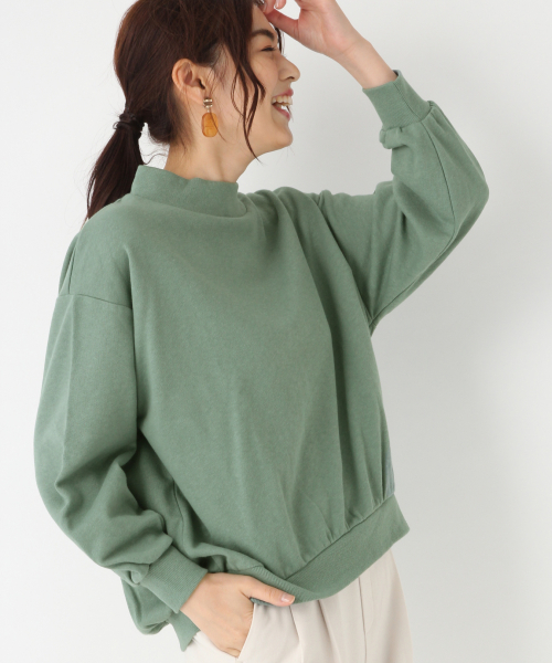 GLOBAL WORK（グローバルワーク）の「トリプルフレンドリードルマンスウェット/848771（スウェット・レディース・チャコールグレー/オフホワイト/ライトベージュ/グリーン系その他3/ベージュ・MEDIUM/LARGE）」の5枚目の写真