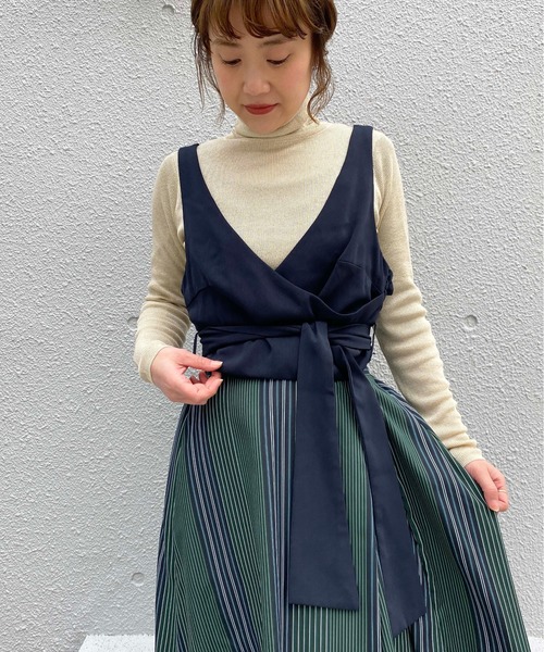 PICCIN（ピッチン）の「キャミソール型リボン付きビスチェ（その他トップス・レディース・ネイビー/イエロー/グリーン・FREE）」の3枚目の写真