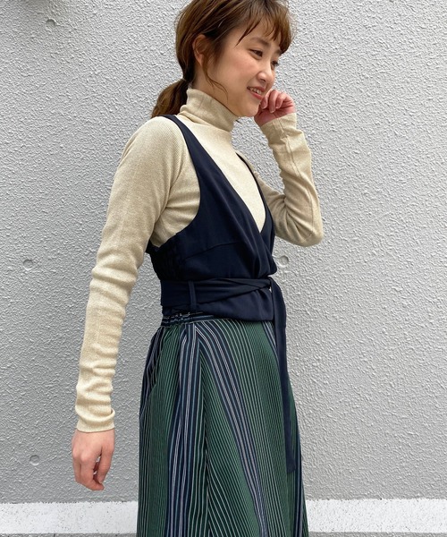 PICCIN（ピッチン）の「キャミソール型リボン付きビスチェ（その他トップス・レディース・ネイビー/イエロー/グリーン・FREE）」の11枚目の写真