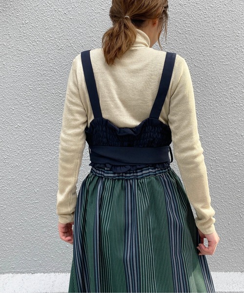 PICCIN（ピッチン）の「キャミソール型リボン付きビスチェ（その他トップス・レディース・ネイビー/イエロー/グリーン・FREE）」の12枚目の写真