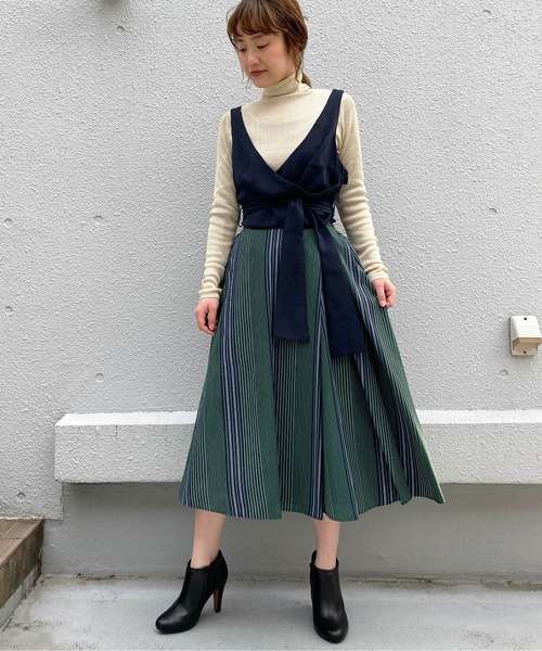 PICCIN（ピッチン）の「キャミソール型リボン付きビスチェ（その他トップス・レディース・ネイビー/イエロー/グリーン・FREE）」の14枚目の写真