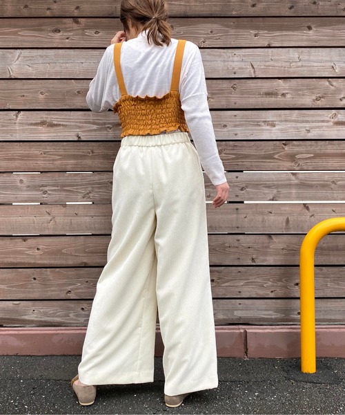 PICCIN（ピッチン）の「キャミソール型リボン付きビスチェ（その他トップス・レディース・ネイビー/イエロー/グリーン・FREE）」の8枚目の写真