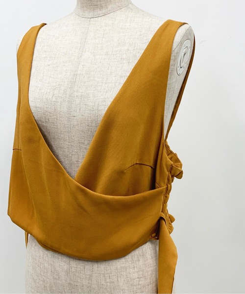 PICCIN（ピッチン）の「キャミソール型リボン付きビスチェ（その他トップス・レディース・ネイビー/イエロー/グリーン・FREE）」の21枚目の写真