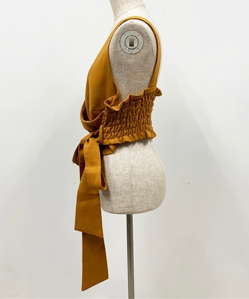 PICCIN（ピッチン）の「キャミソール型リボン付きビスチェ（その他トップス・レディース・ネイビー/イエロー/グリーン・FREE）」の22枚目の写真