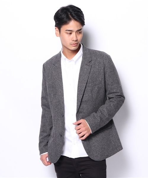 WEGO（ウィゴー）の「WEGO/ツイードテーラードジャケット（テーラードジャケット・メンズ・ダークグレー/ブラウン・MEDIUM/LARGE）」の8枚目の写真