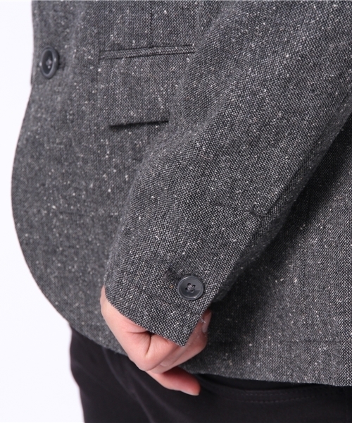 WEGO（ウィゴー）の「WEGO/ツイードテーラードジャケット（テーラードジャケット・メンズ・ダークグレー/ブラウン・MEDIUM/LARGE）」の11枚目の写真