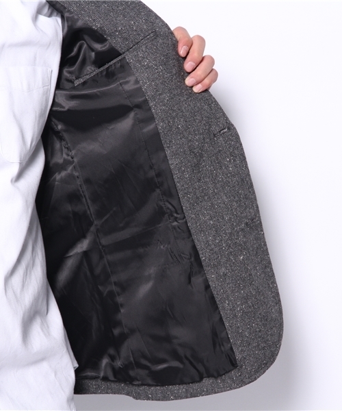 WEGO（ウィゴー）の「WEGO/ツイードテーラードジャケット（テーラードジャケット・メンズ・ダークグレー/ブラウン・MEDIUM/LARGE）」の12枚目の写真