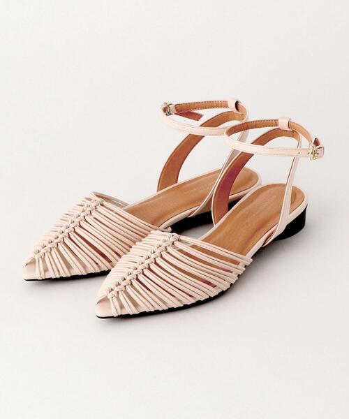 green label relaxing（グリーンレーベルリラクシング）の「★FFC ポインテッド ライン サンダル(2.5cmヒール)（サンダル・レディース・ダークブラウン/ベージュ/ゴールド・L/S/M）」の7枚目の写真