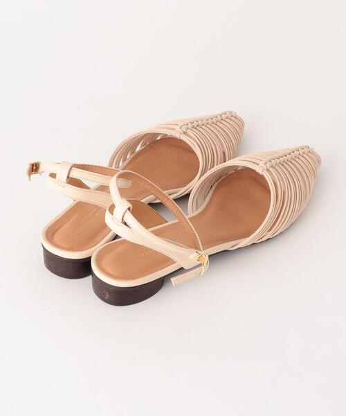 green label relaxing（グリーンレーベルリラクシング）の「★FFC ポインテッド ライン サンダル(2.5cmヒール)（サンダル・レディース・ダークブラウン/ベージュ/ゴールド・L/S/M）」の8枚目の写真