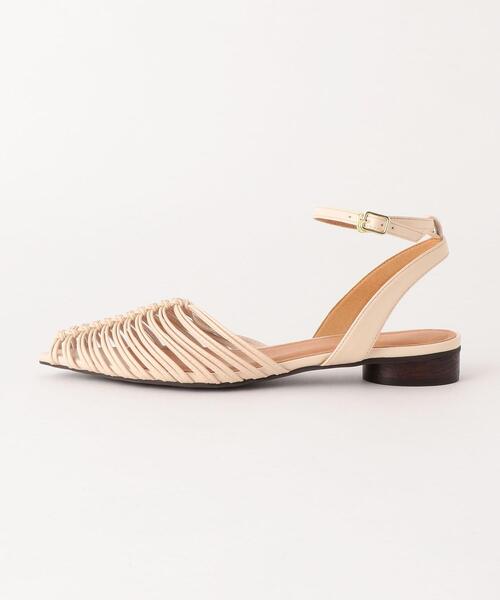 green label relaxing（グリーンレーベルリラクシング）の「★FFC ポインテッド ライン サンダル(2.5cmヒール)（サンダル・レディース・ダークブラウン/ベージュ/ゴールド・L/S/M）」の9枚目の写真