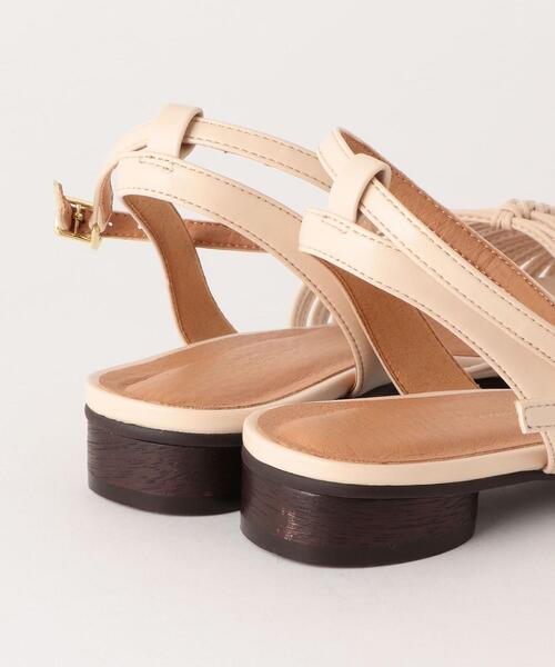 green label relaxing（グリーンレーベルリラクシング）の「★FFC ポインテッド ライン サンダル(2.5cmヒール)（サンダル・レディース・ダークブラウン/ベージュ/ゴールド・L/S/M）」の4枚目の写真