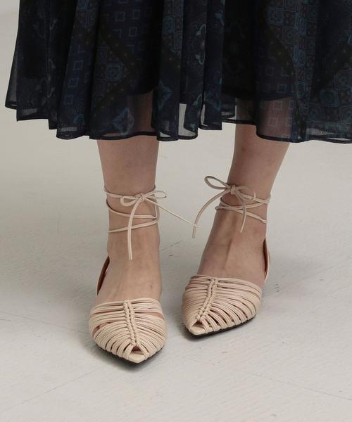 green label relaxing（グリーンレーベルリラクシング）の「★FFC ポインテッド ライン サンダル(2.5cmヒール)（サンダル・レディース・ダークブラウン/ベージュ/ゴールド・L/S/M）」の15枚目の写真