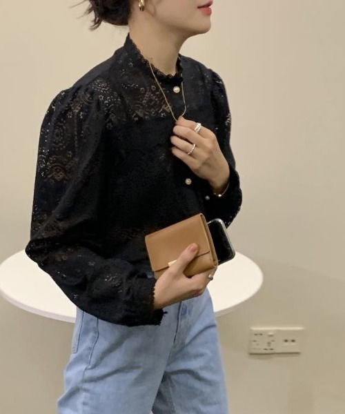 Diosfront ディオスフロント の レース刺繍 ブラウス シャツ ブラウス Wear