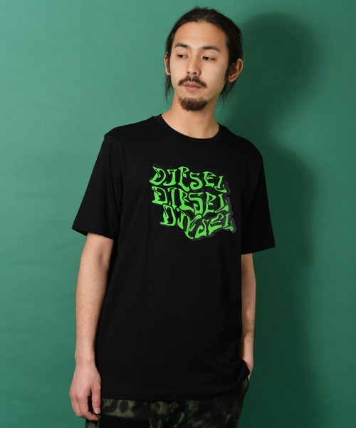 トップスdiesel ディーゼル ストリートペイント半袖tシャツ Tシャツ カットソー Diesel ディーゼル のファッション