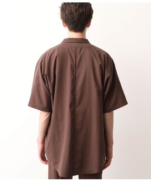 JUNRED（ジュンレッド）の「【セットアップ可能】エアリーストレッチドルマンシャツ（シャツ/ブラウス・メンズ・ホワイト/ブラウン/ブルー・S/M/L）」の14枚目の写真