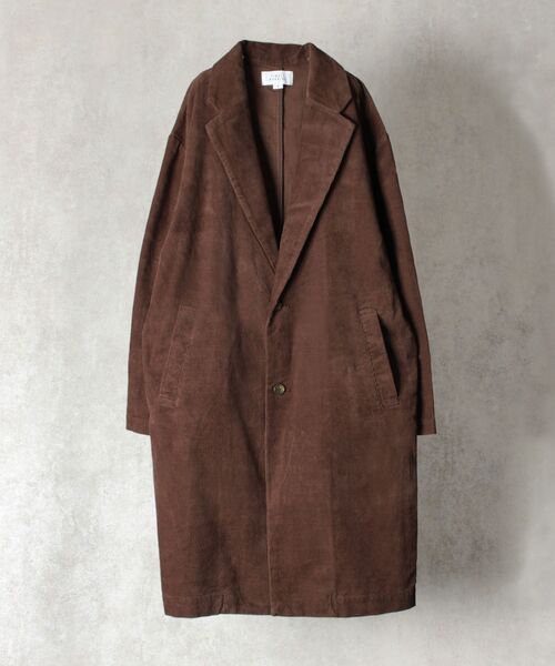 コート コーデュロイ チェスターコート ライトアウター デニム セットアップ ロング 対応 トレンチコート Timely コーデュロイ Timely セットアップ 秋アウター ロング丈 Warning タイムリーワーニング のファッション Warning お気に入り値下げ