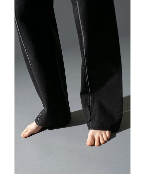 MONKEY TIME(モンキータイム)の「<monkey time> KATURAGI CENTER SEAM TROUSER/トラウザーズ(デニムパンツ・メンズ・ブラック・LARGE/MEDIUM/SMALL)」の2枚目の写真