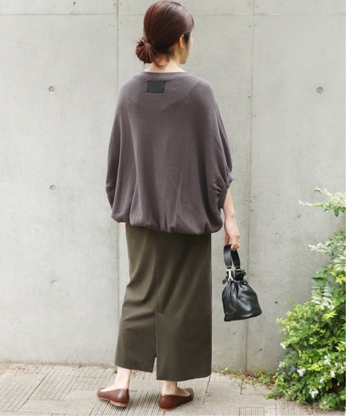IENA(イエナ)の「ストレッチスエードタイトスカート◆(スカート・レディース・カーキ/パープル・34/36/38/40)」の13枚目の写真