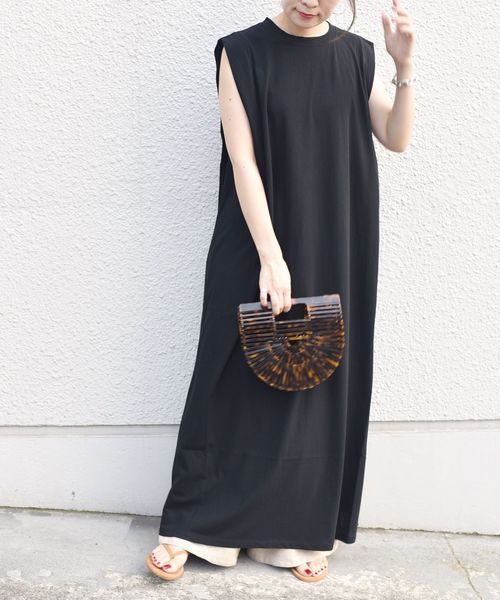 ◆JIGOTT(ジゴット)メタルボタンスカロップレースワンピース せいせいコラボ】both sidesレースアップポロニットワンピース