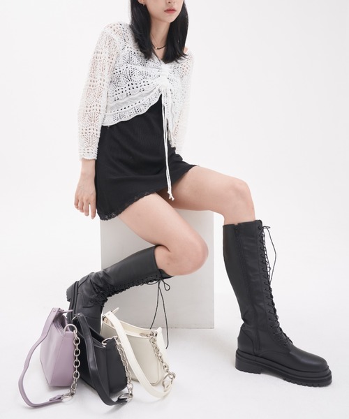 FEKETE（フェケテ）の「FEKETE LACE UP LONG BOOTS（ブーツ）」 - WEAR