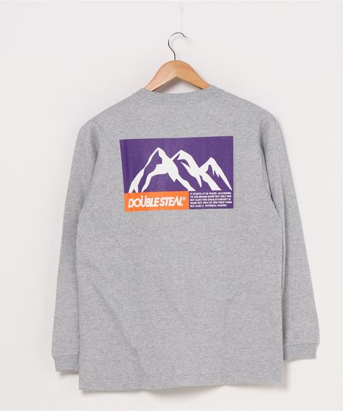 DOUBLE STEAL(ダブルスティール)の「MOUNTAIN ヘビーウェイト長袖Tシャツ(Tシャツ/カットソー・メンズ・ホワイト系その他2/ブラック系その他2/ブラック系その他/ホワイト系その他/トップグレー・MEDIUM/LARGE/X-LARGE/XX-LARGE)」の8枚目の写真