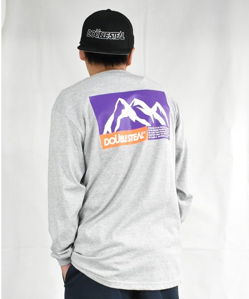 DOUBLE STEAL(ダブルスティール)の「MOUNTAIN ヘビーウェイト長袖Tシャツ(Tシャツ/カットソー・メンズ・ホワイト系その他2/ブラック系その他2/ブラック系その他/ホワイト系その他/トップグレー・MEDIUM/LARGE/X-LARGE/XX-LARGE)」の5枚目の写真