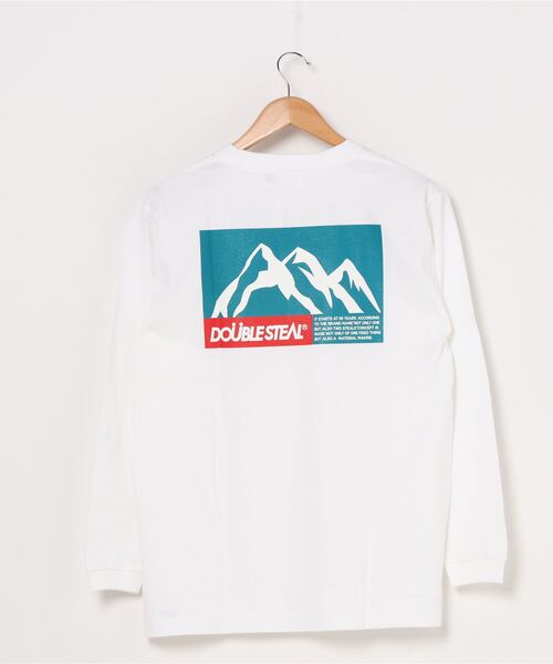 DOUBLE STEAL(ダブルスティール)の「MOUNTAIN ヘビーウェイト長袖Tシャツ(Tシャツ/カットソー・メンズ・ホワイト系その他2/ブラック系その他2/ブラック系その他/ホワイト系その他/トップグレー・MEDIUM/LARGE/X-LARGE/XX-LARGE)」の9枚目の写真