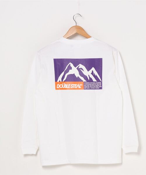 DOUBLE STEAL(ダブルスティール)の「MOUNTAIN ヘビーウェイト長袖Tシャツ(Tシャツ/カットソー・メンズ・ホワイト系その他2/ブラック系その他2/ブラック系その他/ホワイト系その他/トップグレー・MEDIUM/LARGE/X-LARGE/XX-LARGE)」の10枚目の写真