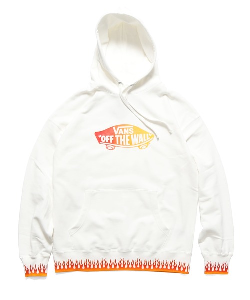 VANS　プルオーバーパーカー　White バンズ VANS パーカー プルオーバー 半袖 ロゴ M ホワイト レディース