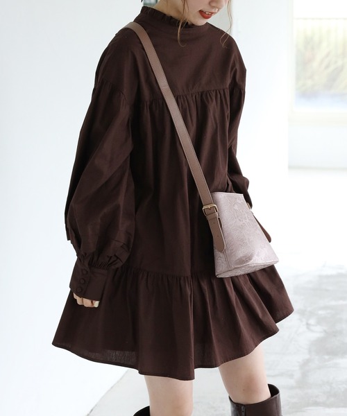 one after another NICE CLAUP（ワンアフターアナザーナイスクラップ）の「アソートミニショルダーバッグ（ショルダーバッグ・レディース・ブラウン/ブラウン系その他/モカ・FREE）」の6枚目の写真