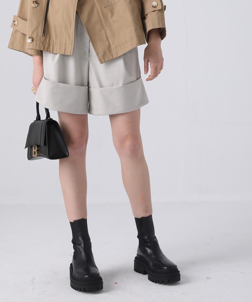 chuclla(チュクラ)の「【chuclla】【2021/SS】Double hem short pants sb-4 chw1410(その他パンツ・レディース・グレイッシュベージュ・S/M)」の13枚目の写真