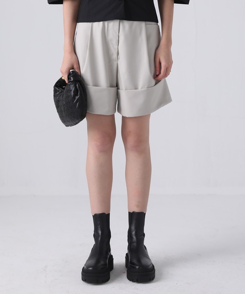 chuclla(チュクラ)の「【chuclla】【2021/SS】Double hem short pants sb-4 chw1410(その他パンツ・レディース・グレイッシュベージュ・S/M)」の18枚目の写真