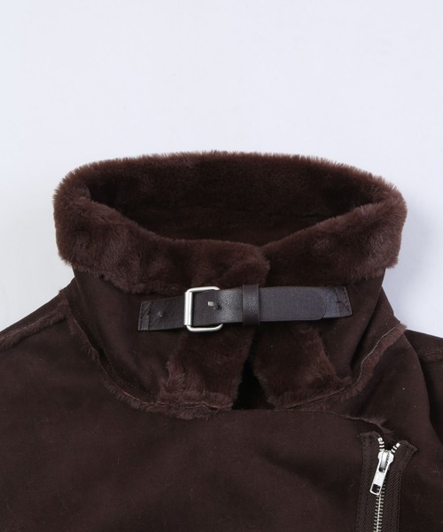 WC（ダブル シー）の「WC/フェイクムートンコート（ムートンコート・レディース・ブラック/ブラウン/ライトパープル・FREE）」の13枚目の写真